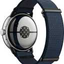 BlackPro Fabric Magnetic Bands Compatible with Google Pixel Watch 4/3/2/1 Band/Pixel Watch 4 Band 41mm 45mm, Nylon Sport Loop Strap for Pixel 3 Watch Band 45mm for Men Women (Dark Blue)