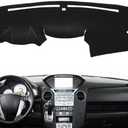 Dash Cover Mat Custom Fit for Honda Pilot Dashboard Cover Cap Pad Carpet Protector F207 (Black)