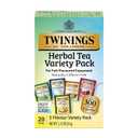 Twinings Herbal Tea Variety Pack, 20 Count (Pack of 1), Formerly Assorted Herbal, Includes 5 Flavours, Naturally Caffeine-Free, Enjoy Hot or Iced, 20 Teabags (EXP 07/03/27)