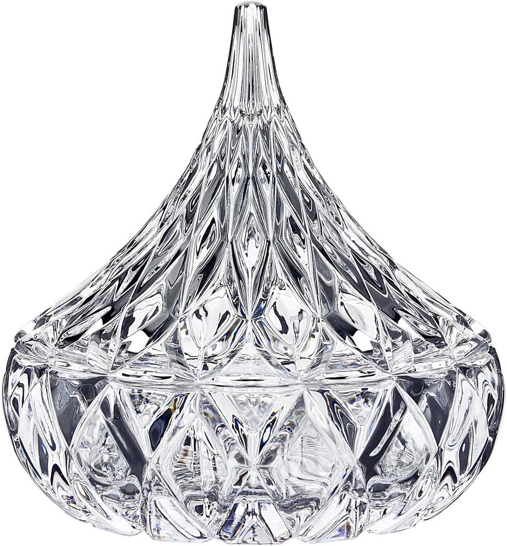Godinger Hershey Candy Dish, Chocolate Dish, Crystal Decor (Clear) Living Room & Dining Room Decor (Medium)