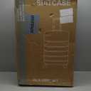 Sweetcrispy Carry on Luggage, Hard Shell ABS Suitcase with Double Spinner Wheels, Lightweight Expandable Rolling Suit Case with TSA Lock, 24 Inch Cream White