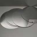 Round Mirror Centerpieces for Tables Decorations, 6PCS 12inch Acrylic Circle Mirror Centerpieces Mirror Tray Candle Plate Centerpiece for Wedding Centerpieces for Table Decorations Wall Decor