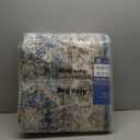 GarveeHome Large Area Rug 9x12 Washable Vintage Floral Rug for Bedroom Low Pile Distressed Throw Rug Non Slip Soft Foldable Floor Cover for Living Room Home Nursery Office, Blue