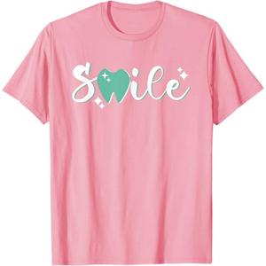 Smile Tooth | Dentistry Dental Assistant | Hygienist Dentist T-Shirt (Medium)