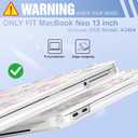 May Chen Compatible with MacBook Neo 13 inch Case 2026 Model A3404, Plastic Hard Shell,Keyboard Cover,Screen Protector,Dust Plug, for MacBook Neo 13" with A18 Pro Chip, Flower & Bow