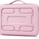 DOMISO 15.6 inch Laptop Sleeve with Handle Shockproof Waterproof EVA Protective Case for 15.6" Yoga 720 IdeaPad 310 320 ThinkPad T570/Legion 5 Gen 6/HP Envy 15/15.6" Notebooks, Pink