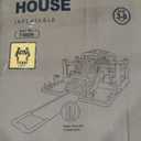 INFLATEBLE Bounce House with Slide for Kids Doctor Dolphin Theme Water Bounce House with Climbing Wall, Splash Pool & Ball Pit Wet & Dry Use, Outdoor & Indoor, Inflatefly