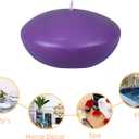 Zest Candle 3-Piece Folding Candles, 4-Inch, Purple