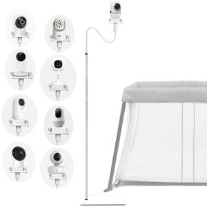 Baby Monitor Floor Stand Holder Mount Compactible for Nanit Pro & Flex Stand,Infant Optics DXR-8 Pro,VTech VM924/901/819/RM7764,Momcozy,eufy E110,HelloBaby,nooie IPC100,Motorola VM75/VM50G/VM44 (68.8"White)
