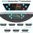 EvoSpark Vibration Plate Exercise Machine for Lymphatic Drainage, 4D Full Body Workout Vibrate Fitness Platform, 199 Adjustable Speeds, 3 Motors Power Vibration Plate for Weight Loss & Fitness, Max Load 550 lb