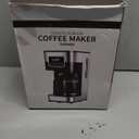 SHARDOR 10-Cup Programmable Coffee Maker, Regular & Strong Brew Drip Coffee Machine for Home and Office, Auto Shut Off, Permanent Filter, Silver