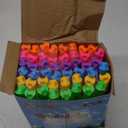 48 Pack Big Bubble Wands Bulk in 6 Colors,Ideal for Easter, Summer, Halloween, Valentine, Classroom Prizes