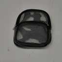 USPECLARE Clear Mini Backpack Stadium Approved for Girls, for Concert, Festival, Sport Events&Daily Use (Black)