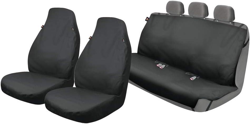 DICKIES 3003323LD, Trader Black 3-Piece Water Resistant Seat Cover Set