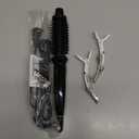 LOVANI Mini Travel Curling Iron Brush 3/4 Inch, Small Curling Brush for Short Hair, Bangs & Fine Hair, Portable Anti-Scald Hot Curler, Dual Voltage with Travel Bag