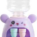 LUOZZY Kids Water Dispenser Toy Mini Water Dispenser Model Cartoon Animal Water Machine Mini Water Toy for Kids, Purple