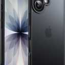 JETech Matte Case for iPhone 17 6.3-Inch, Shockproof Military Grade Drop Protection, Frosted Translucent Back Minimalist Phone Cover, Anti-Fingerprint (Black)