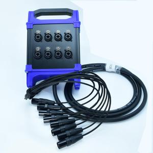 Arklove 8-Channel Low Profilemale XLR 1/4" TRS Female Send Sub Combo Splitter Snake Cable 20ft