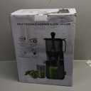 Slow Juicer Machines, 5.8" Feeding Chute For Fruits and Vegetables, High Juice Yield & Easy to Clean
