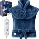 Bob and Brad Heating Pad for Back Pain Relief, FSA Eligible HSA Eligible Electric Heat Pad for Neck, Shoulders & Full Body, Edge-Weighted Design, Fast Heating, ETL Certified, Gift for Women Men 24"x33."