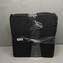 idee-home Outdoor Chair Cushions Set of 2, Waterproof Outdoor Seat Cushions for Patio Furniture, Outside Replacement Chair Pad with Ties for Lawn Deck Porch, 19 x 19 Black