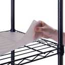 Poofzy Wire Shelf Liner 18" X 48", Non-Adhesive Plastic Shelf Liners for Wire Shelving, Waterproof Protector Mats (4PK, Gray)