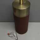 Stylecraft Natural Leather and Gold Table Lamp