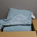 ALPHA HOME King Size Jacquard Bedding Comforter Set - All Season Luxurious Elegance With Cushion (1 Comforter, 2 Pillow Shams, 2 Euro Shams) (Jade Green)