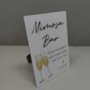 Mimosa Bar Sign,Wooden Sign with Stand,Minimalism Mimosa Bar Decorations,Wedding Fiesta Bar Decor,Bridal Shower Supplies,Bar Supplies,Party Decor,Bridal Shower Sign,Wedding Decor,Party Supplies,1