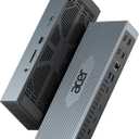 Acer Thunderbolt 4 Dock, 16 in 1 DisplayLink Docking Station 4 Monitor, 3×TB4+2×HDMI+2×DP, Up to 8K & 40Gbps, 160W Power, 2.5G Ethernet, SD4.0, USB C Dock for MacBook Pro/ Max, Dell, Acer, HP etc