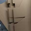 4 Pack Wine Glass Moving Boxes with Handles and Lids, 15 x 12 x 10 Inch