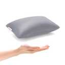 Pro Goleem Small Pillow 11"x7"x2.5" for Baby Sleeping with Name Tag Mini Tiny Pillow for Room Couch Sofa Chair and Outdoor Car Air Nap Neck Lumbar Knee Rest Pillows, Gray