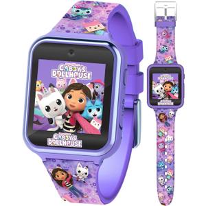 Accutime Kids Gabby's Doll House Purple Educational Touchscreen Smart Watch Toy for Girls, Boys, Toddlers - Selfie Cam, Learning Games, Alarm, Calculator, Pedometer & More (Model: GAB4007AZ)