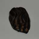 Clip in Hair Extensions Real Human Hair 20 inch 105g/3.7oz Straight Seamless Invisible Human hair Extensions Clip ins for Women Double Weft 8pcs #1-Jet Black