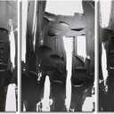 Pinetree Art 3 Panels Black and White Abstract Canvas Wall Art Prints 3D Textured Painting for Living Room (Large)