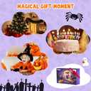 Halloween Black Cat Costume for Girls, Cat Costume Set with Light Up Tutu Skirt, Dress Up Cosplay for Kids Ages 3-8