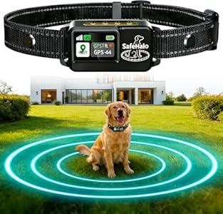 Wireless GPS Dog Collar Fence for Backyard Escape  Invisible Electric Fence for Dogs that Run&Dig,48H Battery,Adjustable Range 653280 ft, Waterproof for Camping & Open Fields (Over 15 lbs)