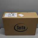 Serta Goose Feather Down Fiber Cotton Comforter Queen Size - 100% Cotton Duvet Insert - Hotel Luxury Hypoallergenic Bedding Comforter All Season Medium Warmth 90 x 90 Inch White