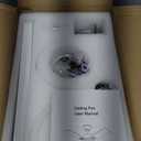 LITBM 42" Ceiling Fans with Light and Remote, Super Quiet 6-Speed Ceiling fan with 3CCT Dimmable Light for Indoor and Outdoor, Reversible, White and Wood