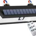 Magnetic Solar RV Light with Motion Sensor, 118 LED Ultra Bright Exterior RV Light, 2400mAh Battery, Easy Install with 2 Strong Magnets, Waterproof Camper & Truck Outdoor Porch Lighting
