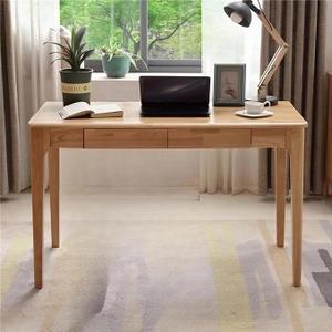 Solid Wood Desk with Drawer, Small Computer Desk for Small Spaces, Gaming Study Home Office Desks for Work, Student PC Desk for Bedroom, Escritorios para Cuartos (Wood Color, 39.4 inch)
