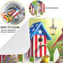 Birdhouses Flowers Garden Dish Drying Mats 16" x 18" Dish Drainer Rack Mat Microfiber Drying Pad Kitchen Countertop Mat