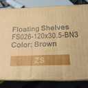 QEEIG Floating Shelves for Wall Small Shelf (Brown, Set of 3, 15.7" x 6.7")
16 inch Bathroom Shelf for Farmhouse Decor Books, Bedroom Kitchen Living Room, Renter Friendly (015-BN3)