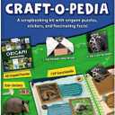 Skillmatics Scrapbooking Kit & Origami Puzzle Book - 48 DIY Folding Puzzles with Fun Fact Encyclopedia, STEM Learning & Travel Toy, Brain Teasers, Educational Gifts for Ages 6, 7, 8, 9, 10 and Up