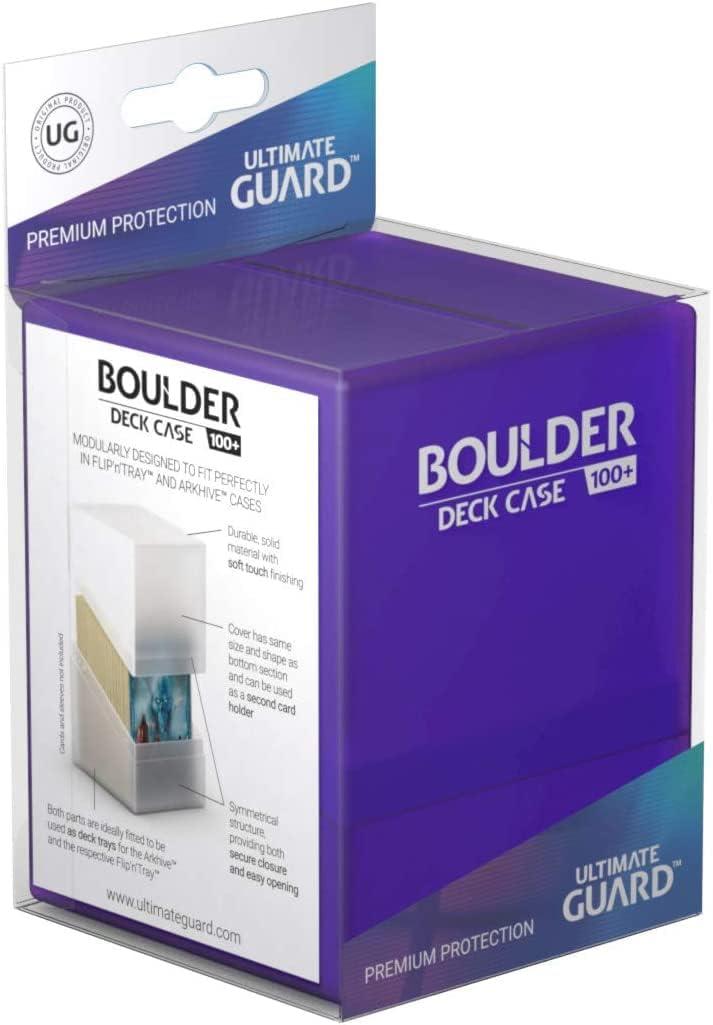 Ultimate Guard Boulder 100+ Classic, Deck Case for 100 Double-Sleeved TCG Cards, Amethyst, Secure & Durable Storage for Trading Card Games, Soft-Touch Finish