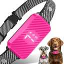 Dog Bark Collar for Large Medium Small Dogs, Effective No-Bark Collar, Smart Barking Collar, Rechargeable Bark Collar with 7 Sensitivity, 3 Modes, Waterproof, Peach Pink (1 Pack)