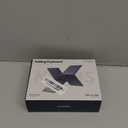 Samsers Full-Size Foldable Bluetooth Keyboard, KF08S Wireless Folding Keyboards with PU Leather Cover, Portable Travel for iPhone iPad Smartphone Tablet Laptop, Android Windows Mac OS, Black