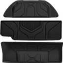 LASFIT Trunk Mats Fit for Tesla Model X & Model X Plaid 6 Seater / 7 Seater 2025 2024 2023 2022 2021, Custom Fit TPE All Weather Waterproof Cargo Liners, Black