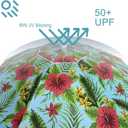 LOTTAFUN Portable Beach Umbrella 6ft Lightweight Adjustable Outdoor Patio and Beach Umbrella Sun Shade with Sand Anchor & Carry Bag, Outdoor Folding no Tilt.