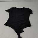 Sunzel Bodysuits for Women with Tummy Control- Crew Neck Short Sleeve Thong Body Suits Sexy Compression T shirts Tops Medium